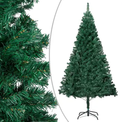 Umetna novoletna jelka z debelimi vejami zelena 150 cm PVC