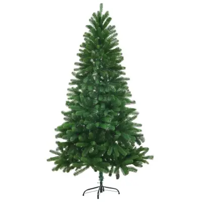vidaXL Umetna novoletna jelka z realističnimi iglicami 150 cm zelena