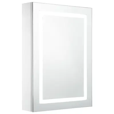vidaXL LED kopalniška omarica z ogledalom 50x13x70 cm