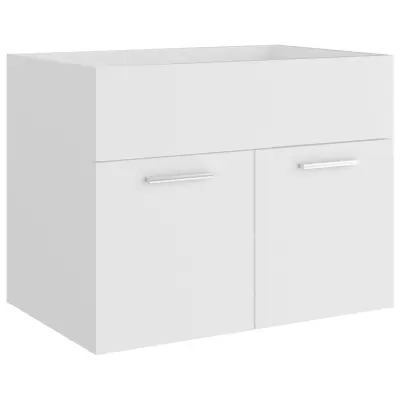 vidaXL Omarica za umivalnik bela 60x38,5x46 cm inženirski les