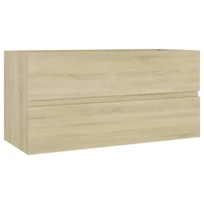 vidaXL Omarica za umivalnik sonoma hrast 90x38,5x45 cm iverna plošča
