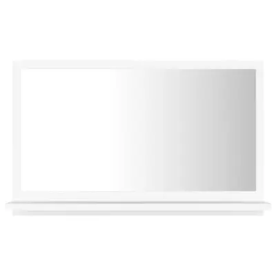 vidaXL Kopalniško ogledalo belo 60x10,5x37 cm iverna plošča