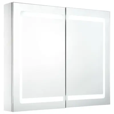 vidaXL LED kopalniška omarica z ogledalom 80x12,2x68 cm