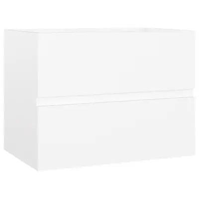 vidaXL Omarica za umivalnik bela 60x38,5x45 cm inženirski les