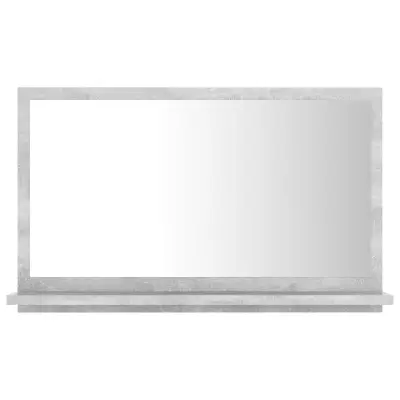vidaXL Kopalniško ogledalo betonsko sivo 60x10,5x37 cm iverna plošča