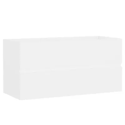 vidaXL Omarica za umivalnik bela 90x38,5x45 cm inženirski les