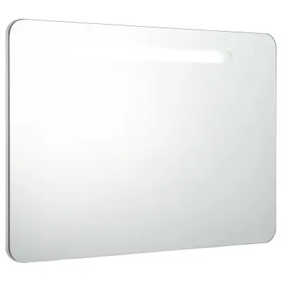 vidaXL LED kopalniška omarica z ogledalom 80x9,5x55 cm