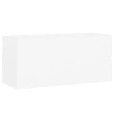 vidaXL Omarica za umivalnik bela 100x38,5x45 cm inženirski les
