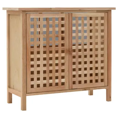 vidaXL Omarica za umivalnik trdna orehovina 66x29x61 cm