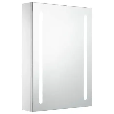 vidaXL LED kopalniška omarica z ogledalom 50x13x70 cm