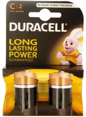 2x baterija Duracell LR14 – alkalna