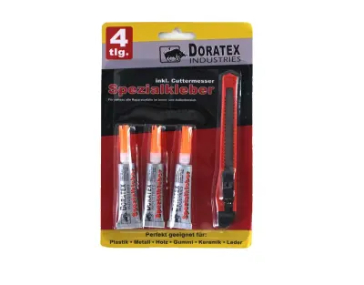 3x specialno hitro sekundno lepilo + nož