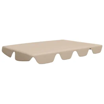 vidaXL Streha za vrtno gugalnico bež 188/168x145/110 cm