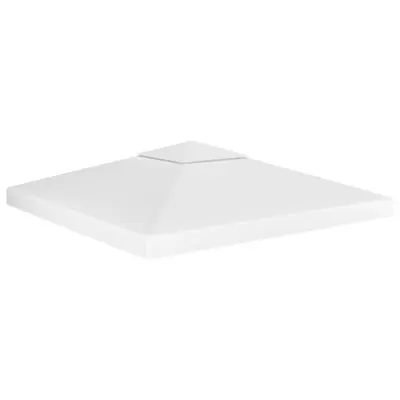 vidaXL Streha za paviljon 2-delna 310 g/m² 3x3 m bela
