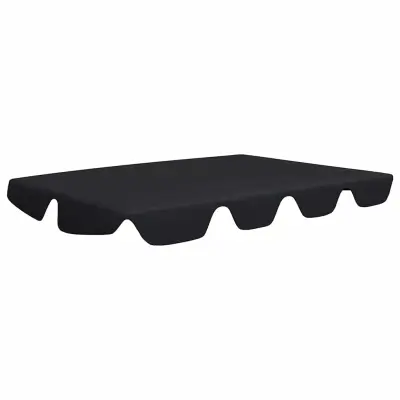 vidaXL Streha za vrtno gugalnico črna 150/130x105/70 cm