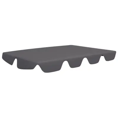vidaXL Streha za vrtno gugalnico antracitna 188/168x145/110 cm