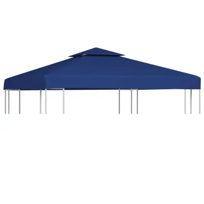 vidaXL Nadomestna streha za paviljon 310 g/m² temno modra 3x3 m