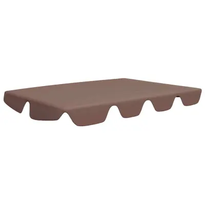 vidaXL Streha za vrtno gugalnico rjava 188/168x145/110 cm