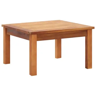 vidaXL Vrtna klubska mizica 60x60x36 cm trden akacijev les
