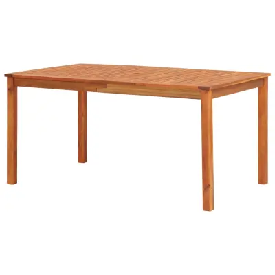 vidaXL Vrtna miza 150x90x74 cm trden akacijev les