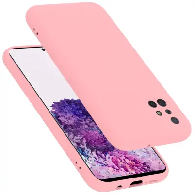 Ohišje Cadorabo, združljiv s Samsungom v tekoči roza barvi - zaščitni pokrov iz fleksibilnega silikona TPU