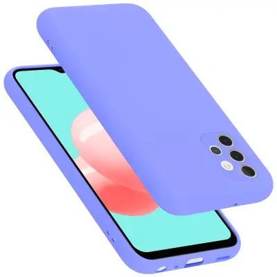 CADORABO Ohišje, združljiv s Samsungom v tekoči lahki vijolični barvi - zaščitni pokrov iz fleksibilnega silikona TPU