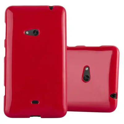 Cadorabo Case, združljiv z Nokia v Jelly Red - Zaščitni pokrov, narejen iz fleksibilnega silikona TPU