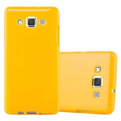 CADORABO Ohišje, združljiv s Samsungom v Jelly Yellow - Zaščitni pokrov, narejen iz fleksibilnega silikona TPU
