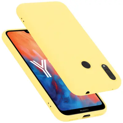 CADORABO Ohišje, združljiv s Huawei v tekoči rumeni - zaščitni pokrov, narejen iz fleksibilnega silikona TPU