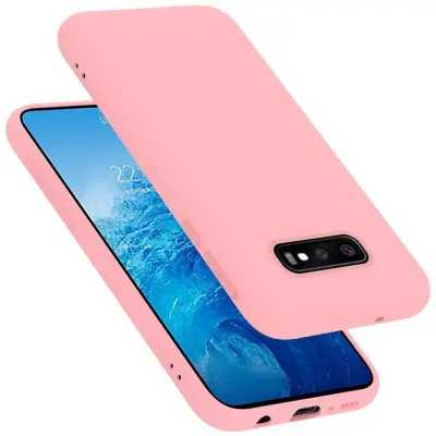 Ohišje Cadorabo, združljiv s Samsungom v tekoči roza barvi - zaščitni pokrov iz fleksibilnega silikona TPU