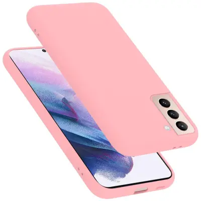 Ohišje Cadorabo, združljiv s Samsungom v tekoči roza barvi - zaščitni pokrov iz fleksibilnega silikona TPU