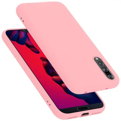 CADORABO Ohišje, združljiv s Huawei v tekoči roza barvi - zaščitni pokrov iz fleksibilnega silikona TPU