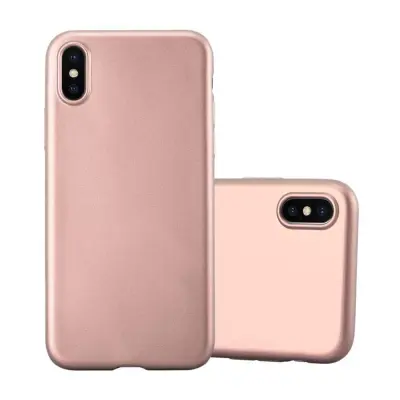 Cadorabo Case, združljiv z Apple v kovinskem rosă ‰ Gold - zaščitni pokrov iz fleksibilnega silikona TPU