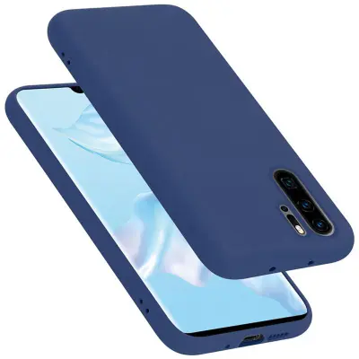 CADORABO Ohišje, združljiv s Huawei v tekoči modri barvi - zaščitni pokrov iz fleksibilnega silikona TPU