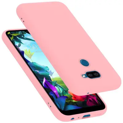 Cadorabo Case, združljiv z LG v tekoči roza barvi - zaščitni pokrov iz fleksibilnega silikona TPU
