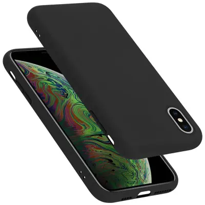 Cadorabo Case, združljiv z Apple v tekoči črni barvi - zaščitni pokrov iz fleksibilnega silikona TPU