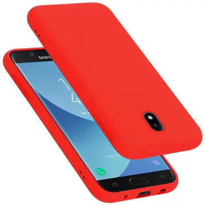 CADORABO Ohišje, združljiv s Samsungom v tekoči rdeči barvi - zaščitni pokrov iz fleksibilnega silikona TPU