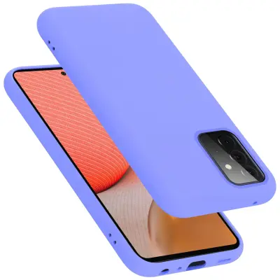 CADORABO Ohišje, združljiv s Samsungom v tekoči lahki vijolični barvi - zaščitni pokrov iz fleksibilnega silikona TPU