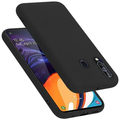 Cadorabo Case, združljiv s Samsungom v tekoči črni barvi - zaščitni pokrov iz fleksibilnega silikona TPU