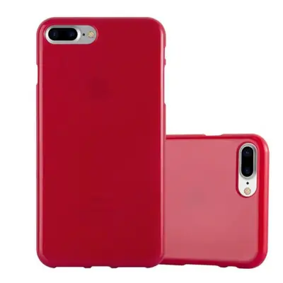 CADORABO Ohišje, združljiv z Apple v Jelly Red - Zaščitni pokrov iz fleksibilnega silikona TPU