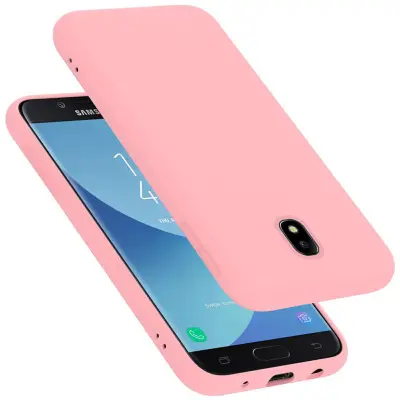Ohišje Cadorabo, združljiv s Samsungom v tekoči roza barvi - zaščitni pokrov iz fleksibilnega silikona TPU