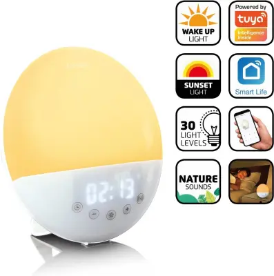 LENCO Bluetooth-Uhrenradio CRW-1110WH WHITE