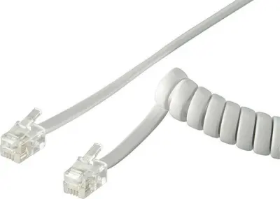 Goobay Telefonski poslušalci spiralni kabel 68601