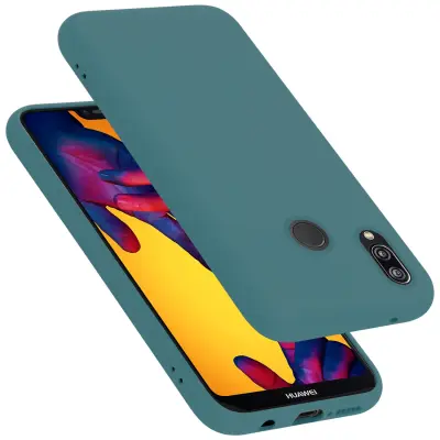 CADORABO Ohišje, združljiv s Huawei v tekoči zeleni barvi - zaščitni pokrov iz fleksibilnega silikona TPU