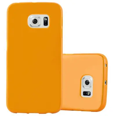 CADORABO Ohišje, združljiv s Samsungom v Jelly Yellow - Zaščitni pokrov, narejen iz fleksibilnega silikona TPU