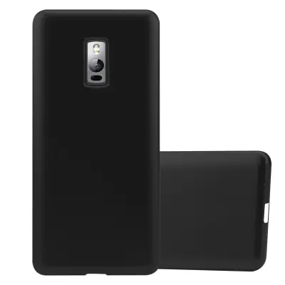 Cadorabo Case, združljiv z OnePlus v kovinski črni barvi - zaščitni pokrov iz fleksibilnega silikona TPU