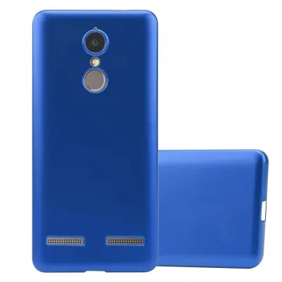 Cadorabo Case, združljiv z Lenovo v kovinsko modri - zaščitni pokrov, narejen iz fleksibilnega silikona TPU