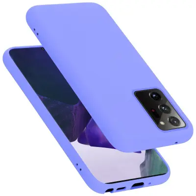 CADORABO Ohišje, združljiv s Samsungom v tekoči lahki vijolični barvi - zaščitni pokrov iz fleksibilnega silikona TPU