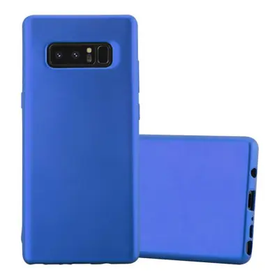 Cadorabo Case, združljiv s Samsungom v kovinsko modri - zaščitni pokrov, narejen iz fleksibilnega silikona TPU
