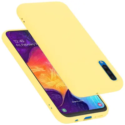 Cadorabo ohišje, združljiv s Samsungom v tekoči rumeni - zaščitni pokrov, narejen iz fleksibilnega silikona TPU